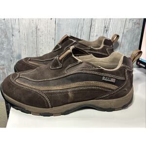 LL Bean TEK 2.5 Hiking Trail Shoes Men's 10 Brown Suede Slip On ID 271741